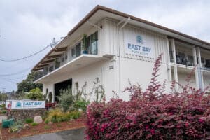 east bay post acute exterior front corner view of building